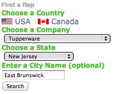 Example of a lead searching on FindSalesRep.com